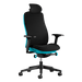 A Herman Miller Vantum Gaming Chair in Abyss blue viewed from the front.
