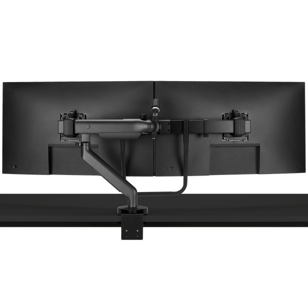 Flo X Large Format Dual Monitor Arm | Herman Miller Gaming