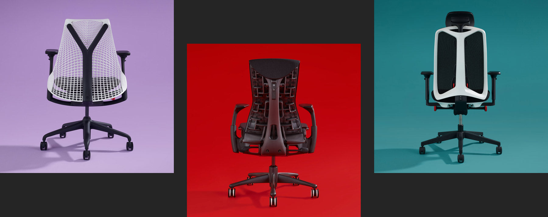 Herman Miller Sayl, Embody and Vantum Gaming Chairs.