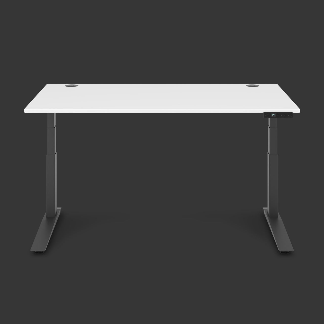 Jarvis Standing Gaming Desk - White/Black