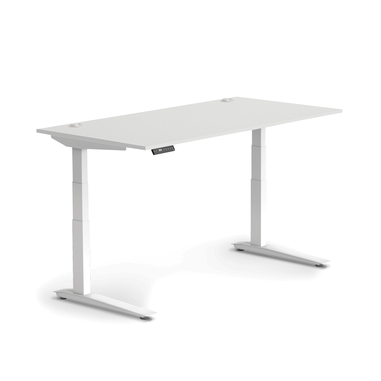 Jarvis Standing Gaming Desk - White/White