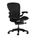 Side view of an Aeron Size C Gaming Chair in Onyx from Herman Miller Gaming