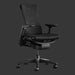 Front view of an Embody Gaming Chair in Cyan blue from Herman Miller Gaming